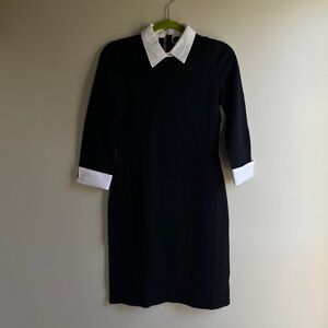 Lauren Ralph Lauren Black and White Midi Dress